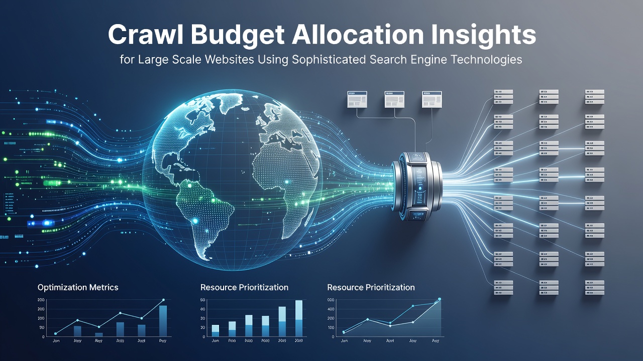 Insights into Crawl Budget Allocation for Large Scale Websites Using Sophisticated Search Engine Technologies