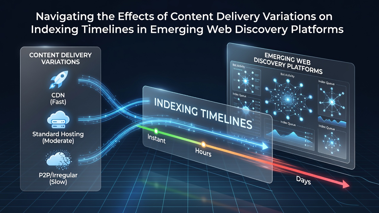 Navigating the Effects of Content Delivery Variations on Indexing Timelines in Emerging Web Discovery Platforms
